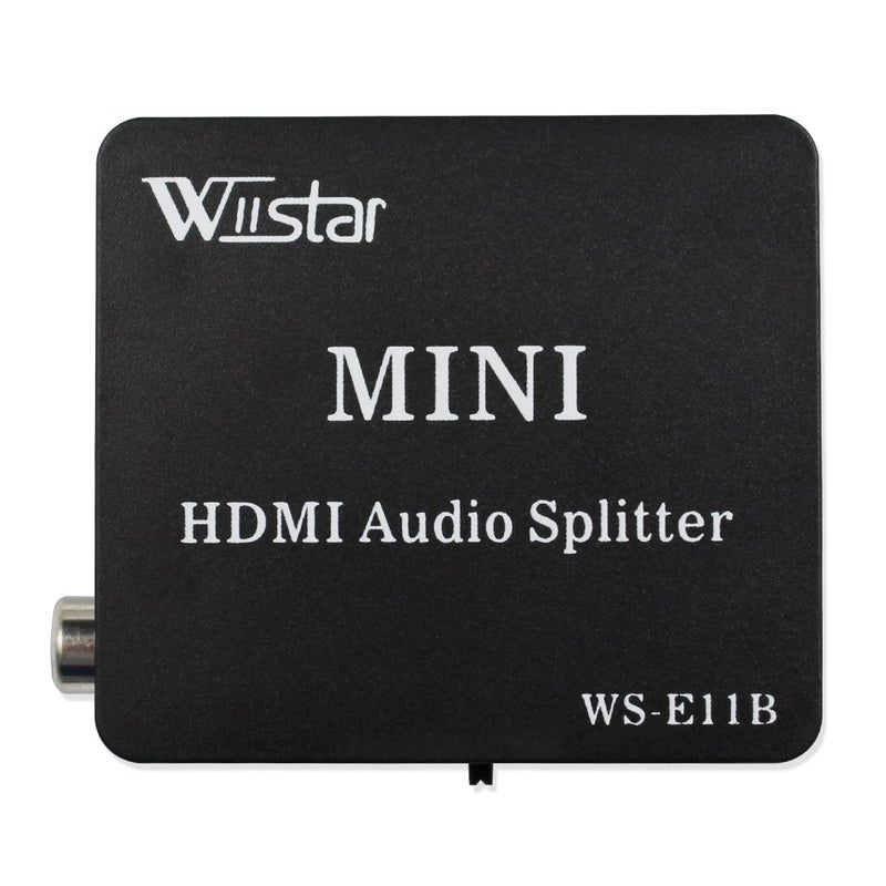 Wiistar HDMI Audio Extractor HDMI to HD and Optical TOSLINK SPDIF Coaxial + 3.5mm Stereo Splitter Converter for DVD HDTV PS4 - Image 1